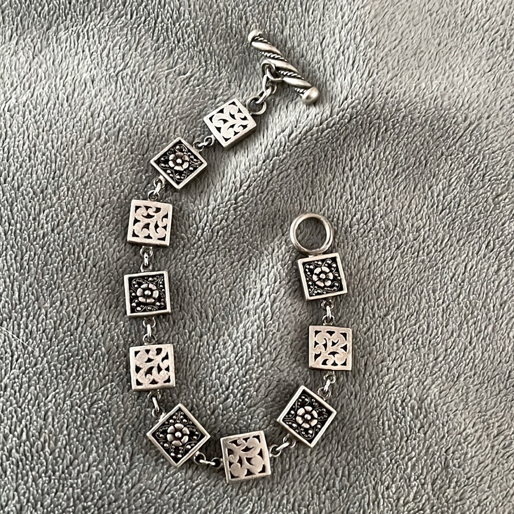 Lois Hill Charm Style Bracelet. Sterling Silver delicate design